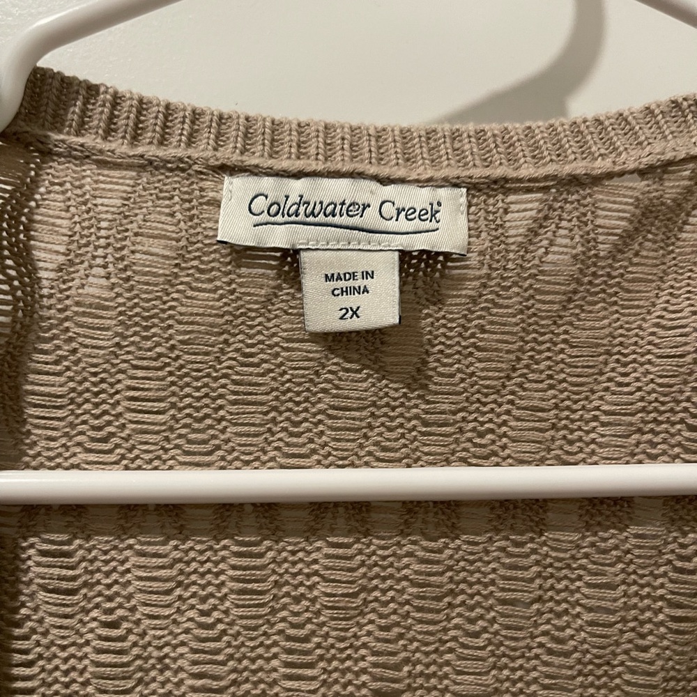 Coldwater Creek Women's Tan Sweater